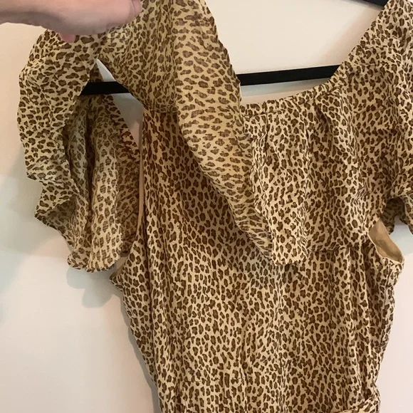 Anthropologie leopard print dress sz 8 - Picture 12 of 13